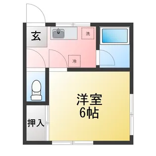 池内コーポ【1階】の間取り