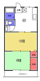 シャトレ岡田【1階】の間取り