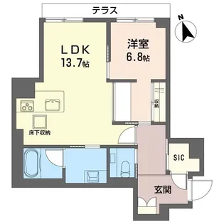 アルカンシエル【1階】の間取り