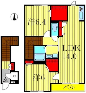ルナ メゾン【2階】の間取り