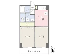 アリオーソフラーゼ【4階】の間取り