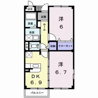グランド堀【2階】の間取り