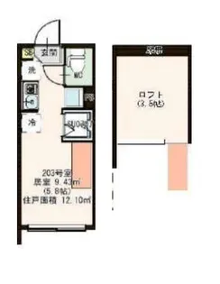 ルーエ上石神井【2階】の間取り