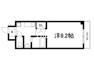 サンシード桃山【1階】の間取り