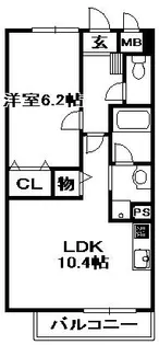 リバーサイドレジデンス【2階】の間取り