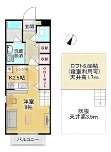 フェリ・メゾン【1階】の間取り
