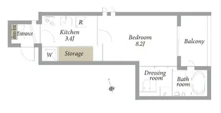 ロビンズコート南麻布【2階】の間取り