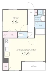 ル クール碑文谷【4階】の間取り