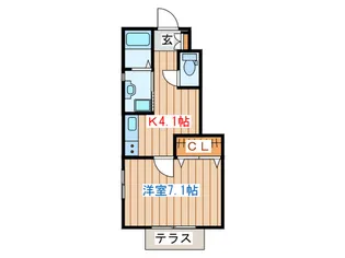 レインボ-ヒル【1階】の間取り