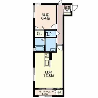 エルシャトー【2階】の間取り