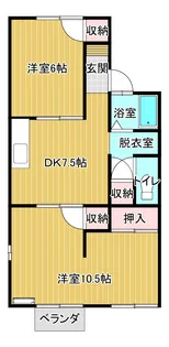 ふみやハイツ【2階】の間取り