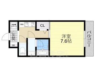 ヴィオレ茨木【3階】の間取り