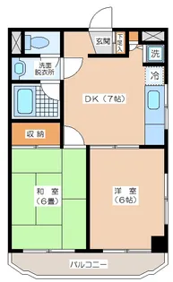 グランジャルダン東松原【4階】の間取り