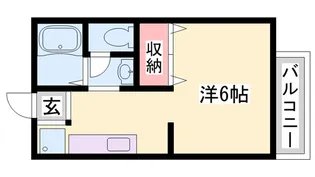 シングルハイツRAN【2階】の間取り