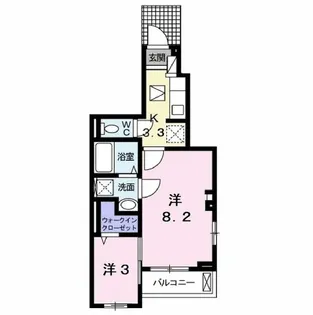 アムール2【1階】の間取り