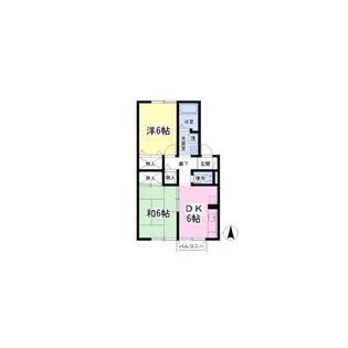 ヴァン・アルザス【2階】の間取り