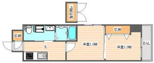 No.67 BENEFIT21博多【11階】の間取り
