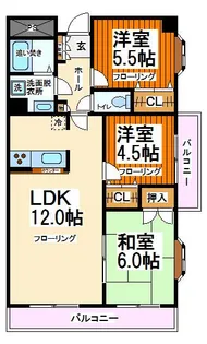 サンファミリー烏山 -弊社管理物件-【3階】の間取り