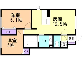 グラーティア【1階】の間取り