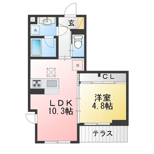 D’Bless和田町【1階】の間取り