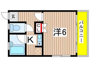 ベルハイツA【2階】の間取り