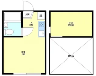 エステー生田III【1階】の間取り