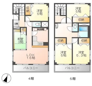 シティパーク京橋【4階】の間取り