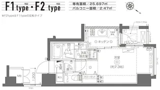 ZOOM月島【9階】の間取り