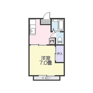 フォレストミワ【2階】の間取り