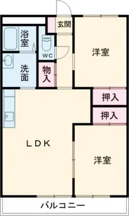 グリーンハイツ水戸【2階】の間取り