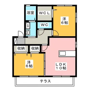 リビングタウンヴェルードA【2階】の間取り