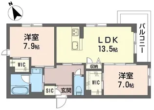 ティエンポ フェリズ I【3階】の間取り
