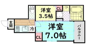 アルバモーダ【1階】の間取り