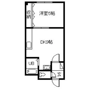 三愛ハイツ(住居)【2階】の間取り