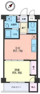 夢野アパートメント【3階】の間取り