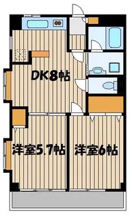 カサベルデ石神井1【2階】の間取り