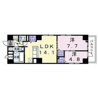 アミュレット本郷【4階】の間取り