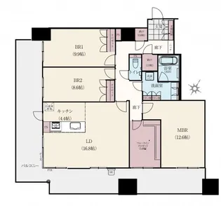 LA MIA CASA【11階】の間取り