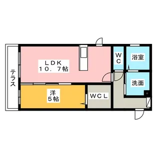 メゾン長栄【1階】の間取り
