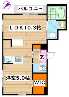 パークサイド市ヶ尾【3階】の間取り