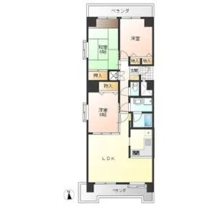 赤羽ハイツ【4階】の間取り