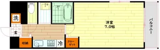 ナオシス長柄東【4階】の間取り
