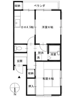 ヤシロ・コーポ【2階】の間取り