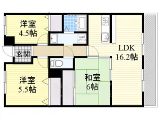 コアロード千里【5階】の間取り