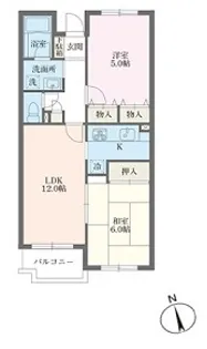 テラス都筑中央公園【4階】の間取り