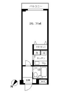 ヴォア代々木の杜【2階】の間取り