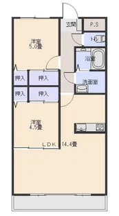 オーフェルト敷島【3階】の間取り