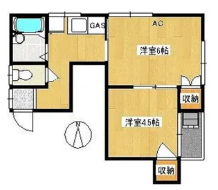 コーポ長崎【2階】の間取り
