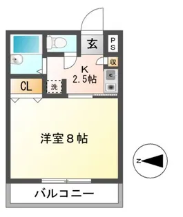 フリージアコート【1階】の間取り