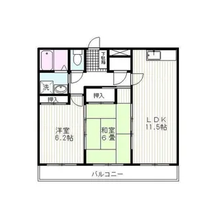橋本ハイツ【2階】の間取り